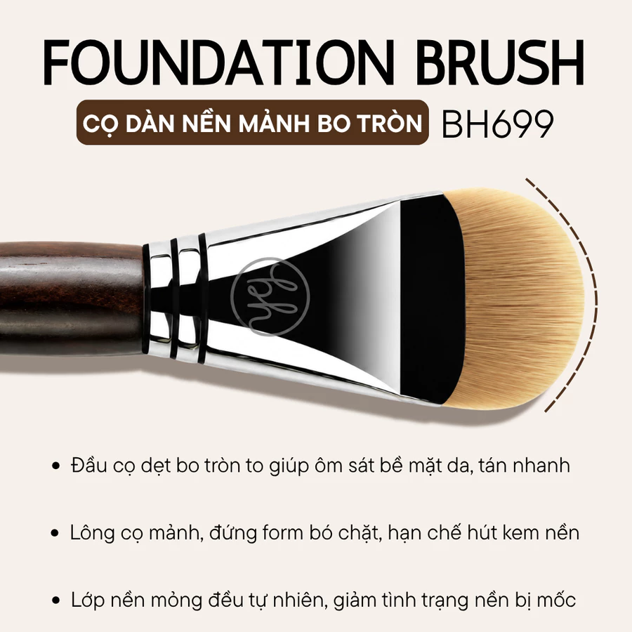  Cọ Tán Nền BH Cosmetics Foundation Brush BH699